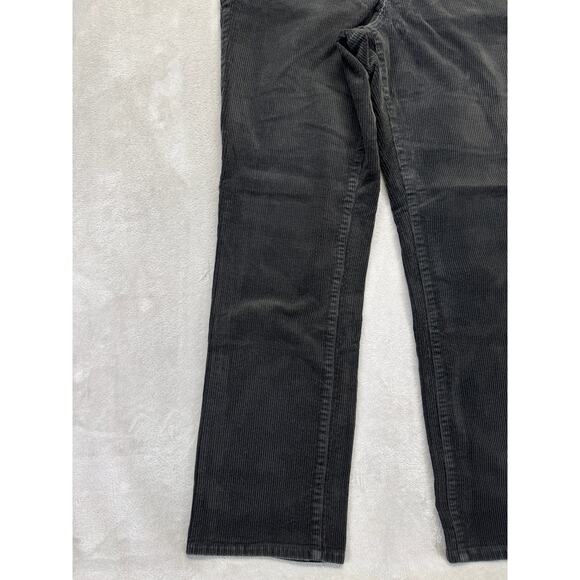 Lauren Ralph Lauren Pant‎ Womens 12 Black Y2K Corduroy Straight Leg Trouser VTG - Picture 5 of 12